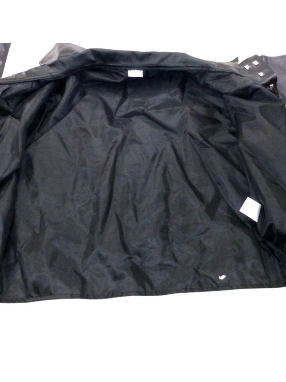 Spirit Halloween Skeleton Faux Leather Jacket With Ribcage & Bone Print -Youth L - Picture 3 of 14
